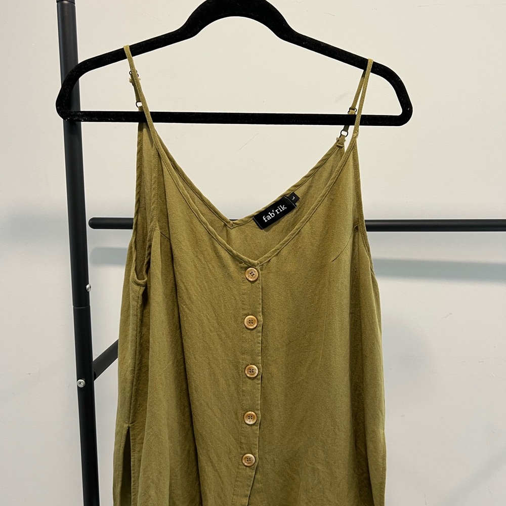 Fab'rik Army Green Strappy Top